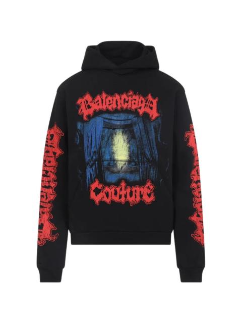 graphic-print hoodie