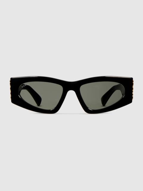 Rectangular frame sunglasses