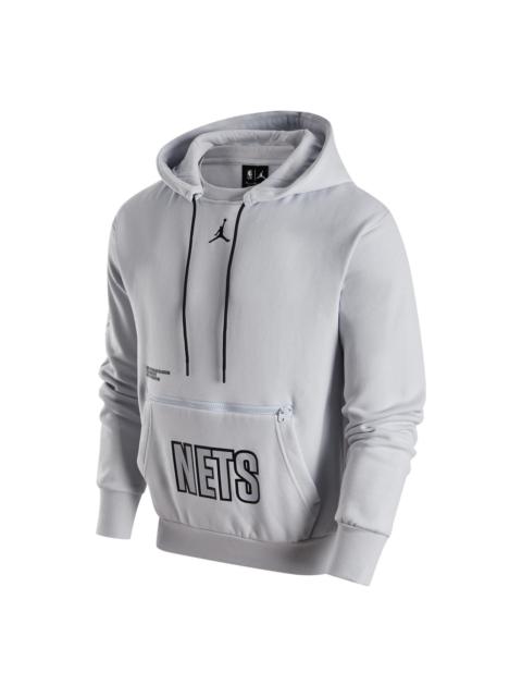 Air Jordan NBA Brooklyn NETS Hoodie 'Grey' DR7008-043