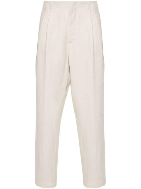Eqatos linen tapered trousers