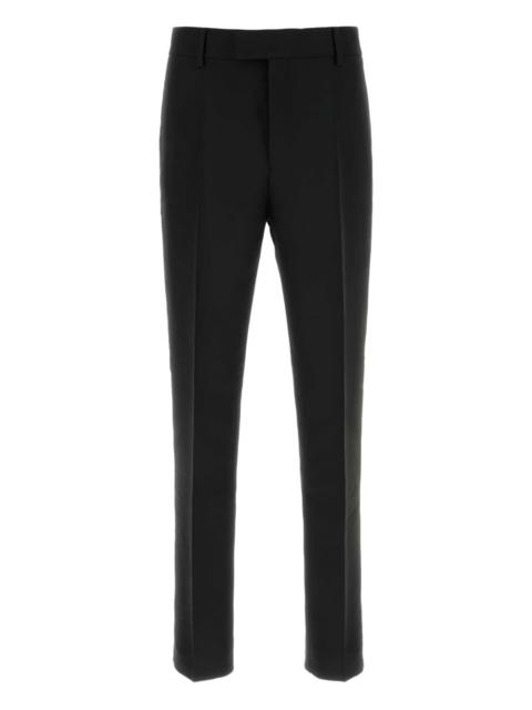 pressed-crease trousers