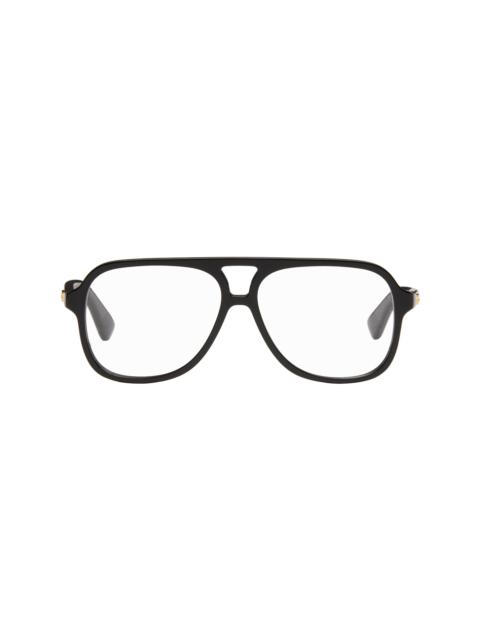 Black Slim Ribbon Glasses