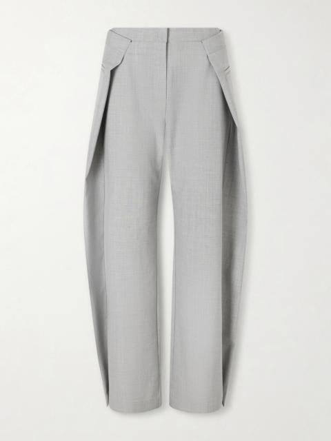 Pleated Recycled Woven Wide-leg Pants
