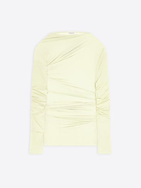 FITTED DRAPED T-SHIRT