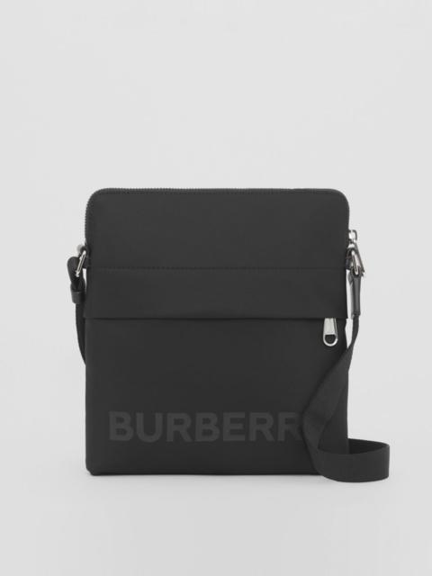 Logo Print Nylon Crossbody Bag