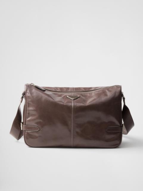 Leather shoulder bag