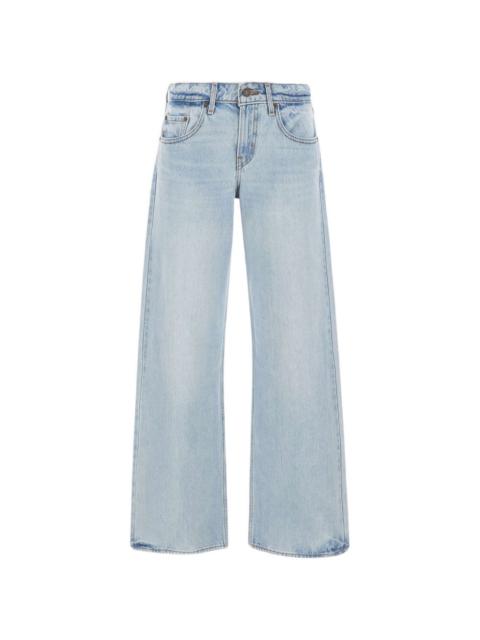 Low Loose cotton wide-leg jeans