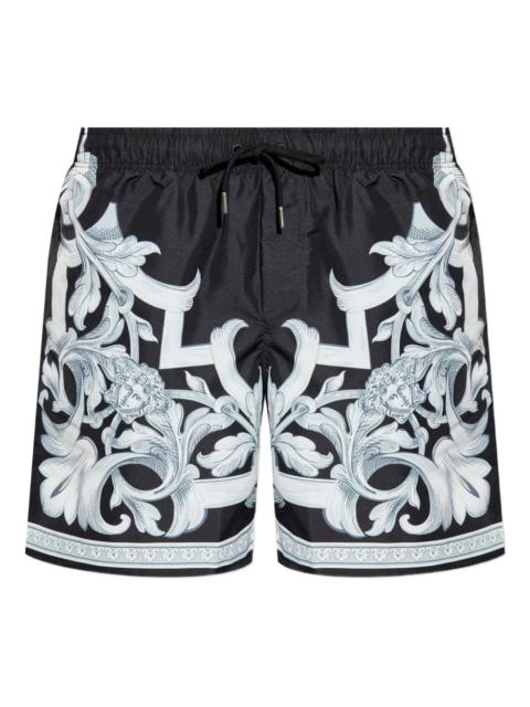 Barocco-print swim shorts