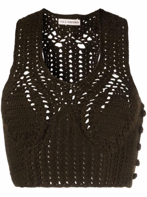 belle knitted bra top
