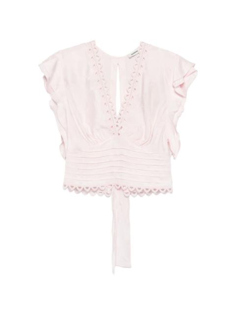 Danna lace-detailtop