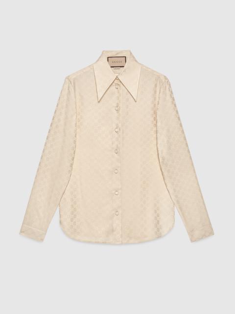 GG silk crepe shirt
