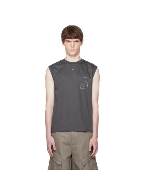 Gray Retina Tank Top