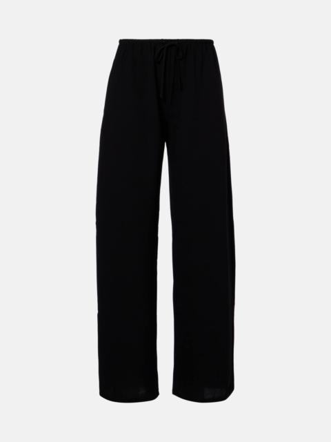 Ari crêpe straight pants