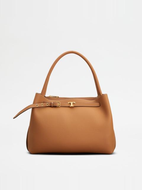 HANDBAG IN LEATHER SMALL - BROWN
