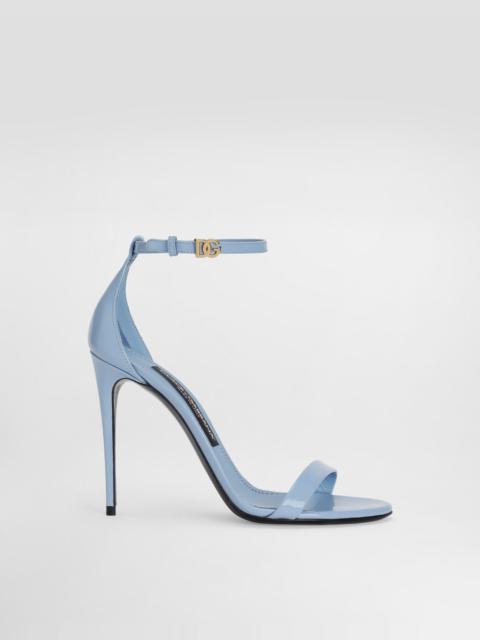 Polished calfskin sandals