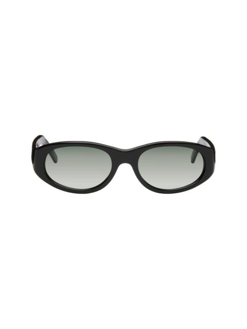 Black Unwound Sunglasses