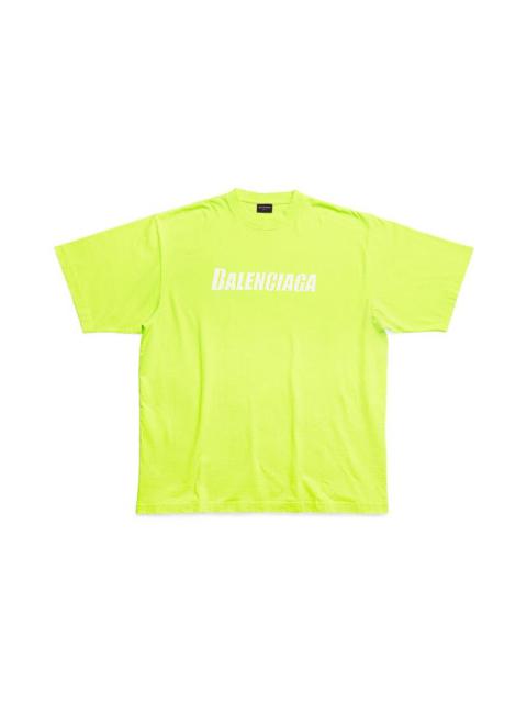 Caps T-shirt Boxy Fit in Fluo Yellow