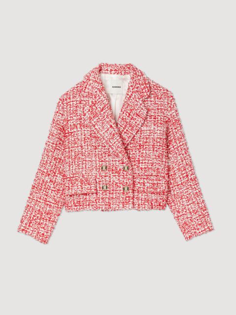 Cropped tweed jacket