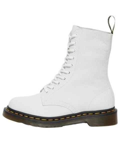 (WMNS) Dr. Martens 1490 Virginia Leather High Boots 'White' 27261113