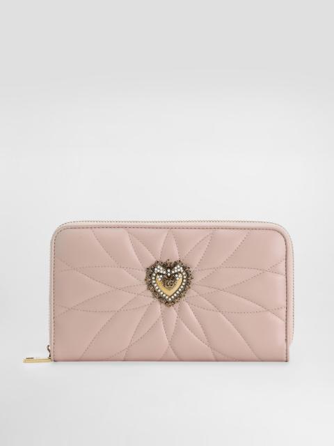 Zip-around Devotion wallet in nappa leather