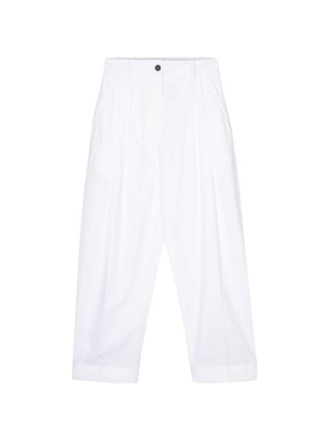 Acuna high-waisted cotton trousers