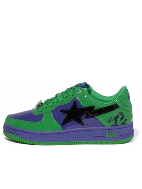 A BATHING APE x Marvel Comics Bape Sta Low 'Hulk' 0ZXSHM191904J-GRS