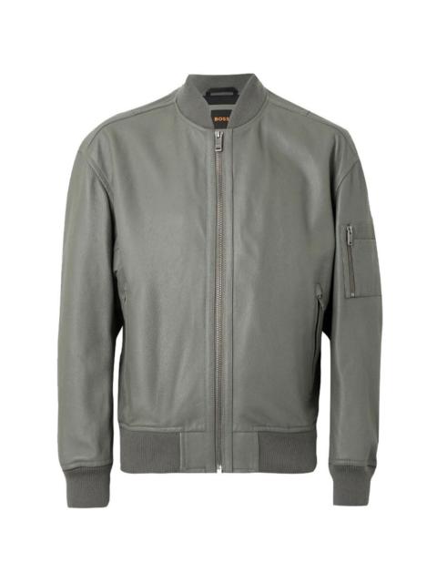 Jakri ribbed leather jacket