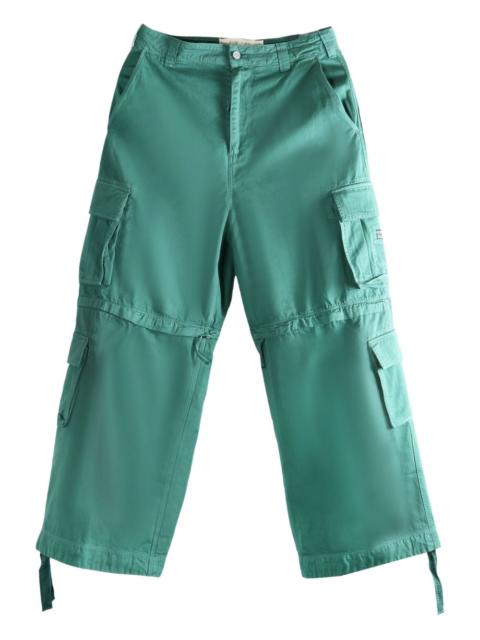 zip-off cargo trousers