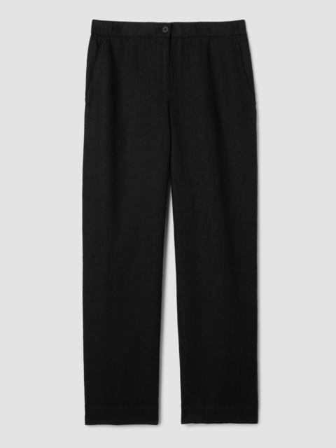 Heavy Organic Linen Full-Length Straight Pant