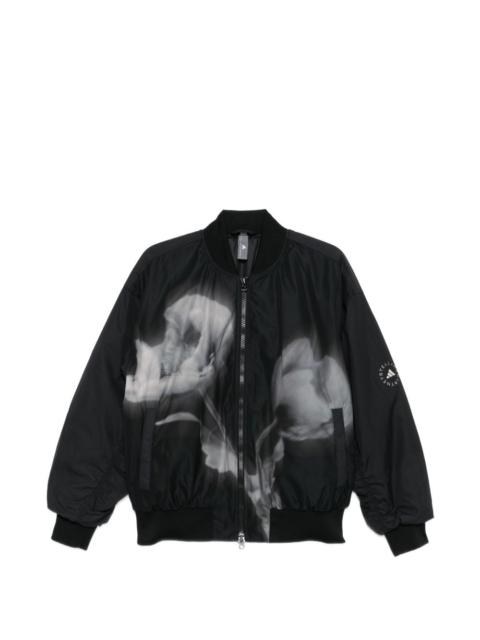x adidas x Stella McCartney floral print bomber jacket