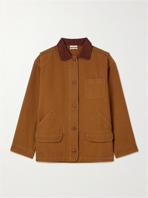 Pascual Corduroy-trimmed Cotton-canvas Jacket