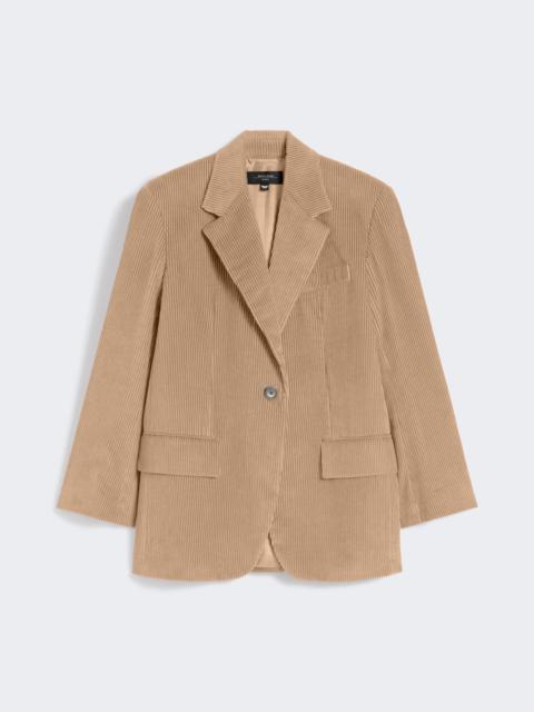 FORMIA Single-breasted velvet blazer