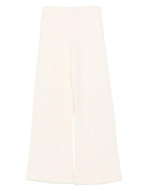ribbed pull-on trousers
