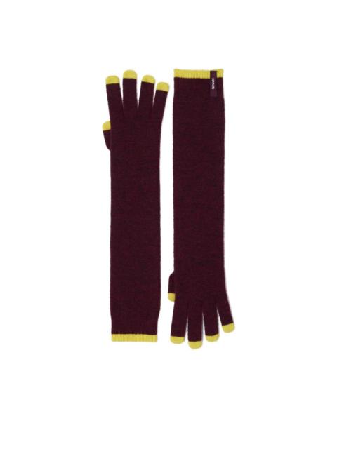 fingerless knit gloves