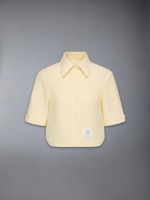OXFORD CROPPED SHORT SLEEVE SHIRT