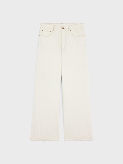 WIDE LEG JEANS IN heavy cotton twill