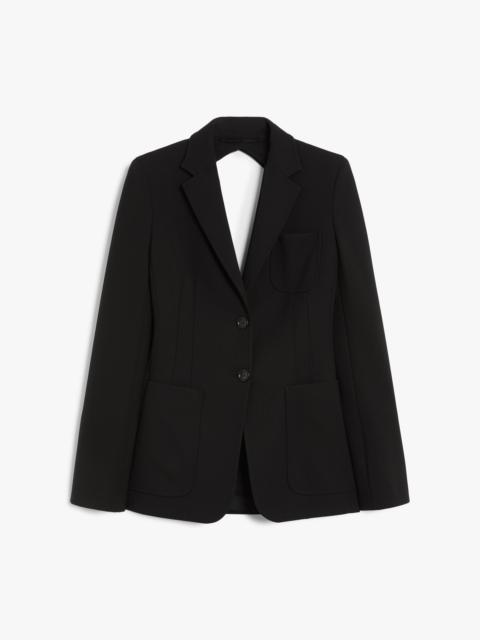 ANAGNI Slim-fit compact jersey blazer