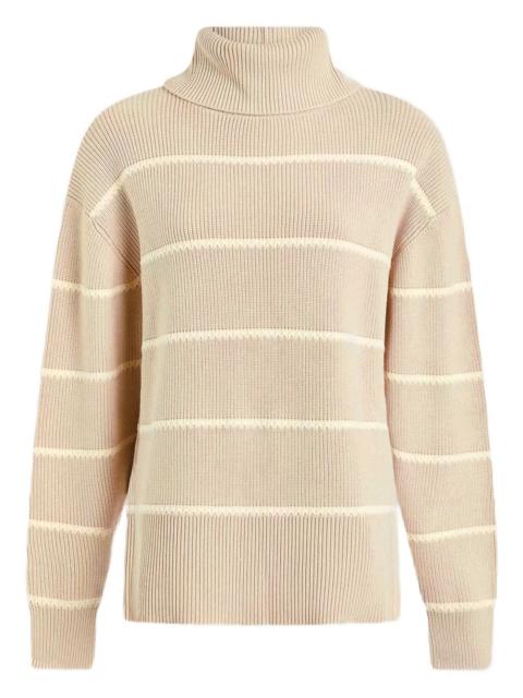 ribbed-knit turtleneck sweater