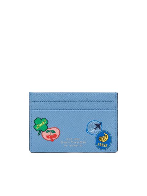 Panama sticker leather cardholder
