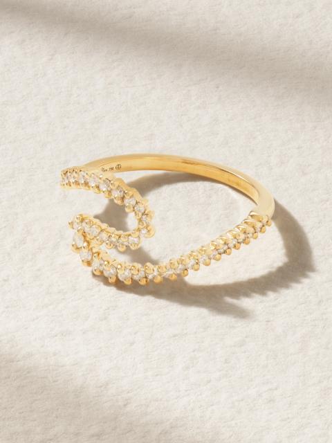 Bague Vague Surf 18-karat Gold Diamond Ring