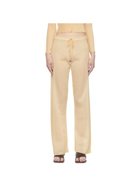 Beige Slow Lounge Pants