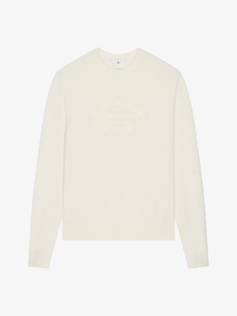 SWEATER IN WOOL WITH GIVENCHY MEDALLION