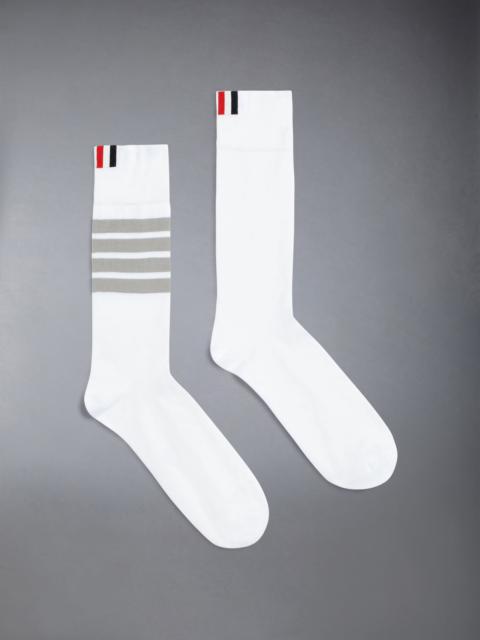 Lightweight Cotton 4-bar Mid Calf Socks