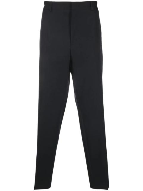 slim-cut elasticated-waistband trousers