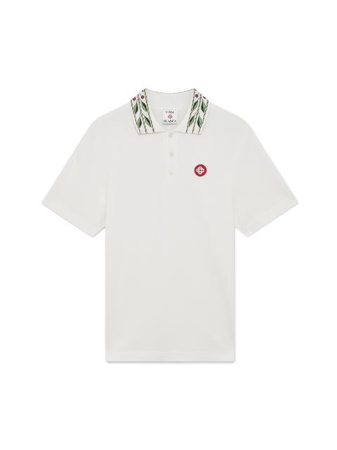 Laurel Pique Short Sleeve Polo Shirt | Casablanca Paris