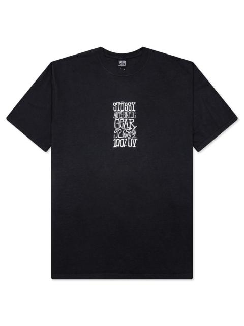 AUTHENTIC GEAR PIGMENT DYED TEE - FADED BLACK