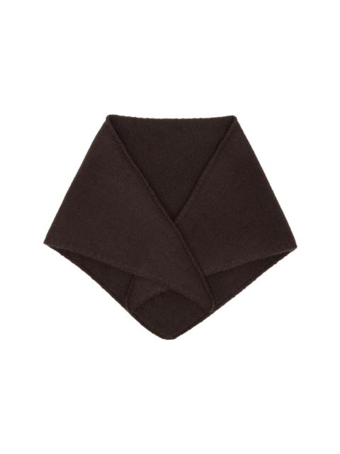 Brown Cashmere Bandana Scarf
