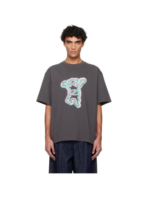 Gray Colorful Teddy T-shirt