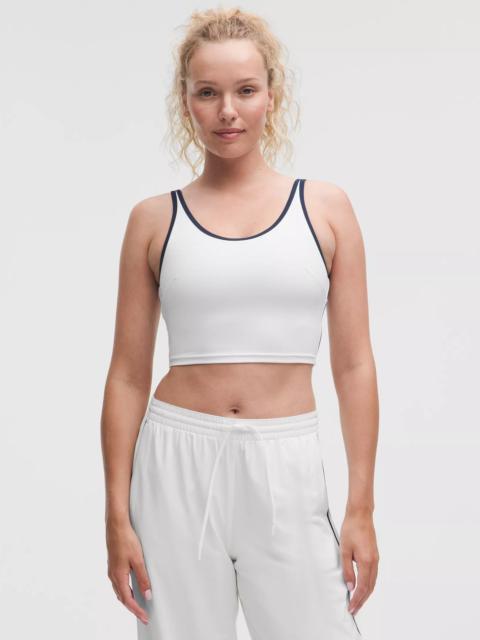 Scoop-Neck Cutout Tennis Tank Top *Medium Support, B/C Cup