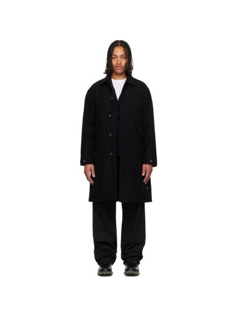 Black Wool Mod Coat